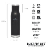 Stanley Adventure To-Go Bottle Black 1L uk