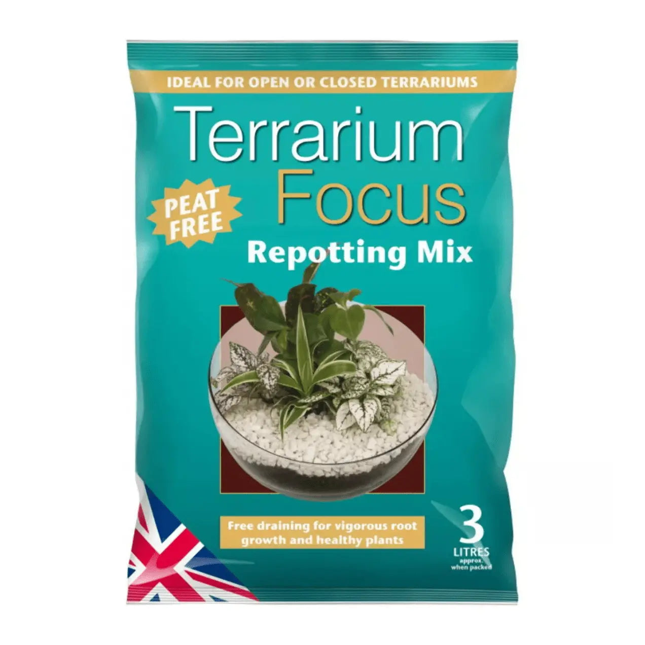 Terrarium Focus Soil: 3 Litre Peat Free Mix