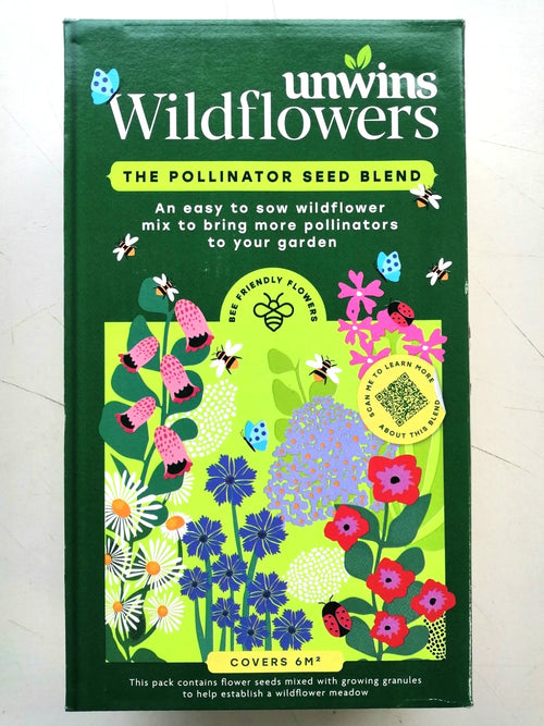 UNWINS WILDFLOWERS EASY SOW POLLINATOR SEEDS 1.2KG (6msq) BEES & BUTTERFLIES