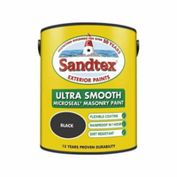 Sandtex Ultra Smooth Masonry Black 5 LTR Paint