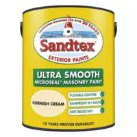 SANDTEX ULTRA SMOOTH MASONRY CORNISH CREAM 2.5L