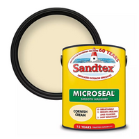 Sandtex Smooth Masonry Paint Cornish Cream 5L