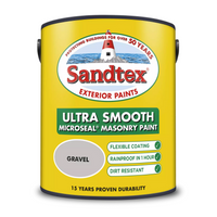 Sandtex Ultra Smooth Microseal Outdoor Masonry 5L Paint colours - GRAVEL