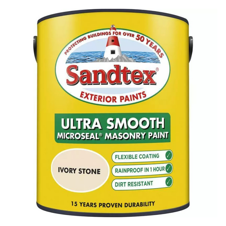 SANDTEX ULTRA SMOOTH MASONRY IVORY STONE 5L