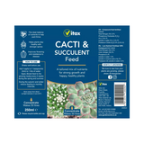 Vitax Cacti & Succulent Liquid Feed Concentrate Fertiliser Healthy Growth 250ml