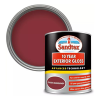 Sandtex Exterior Multi Surface Gloss Paint 10 Year - Classic Burgundy - 750ml