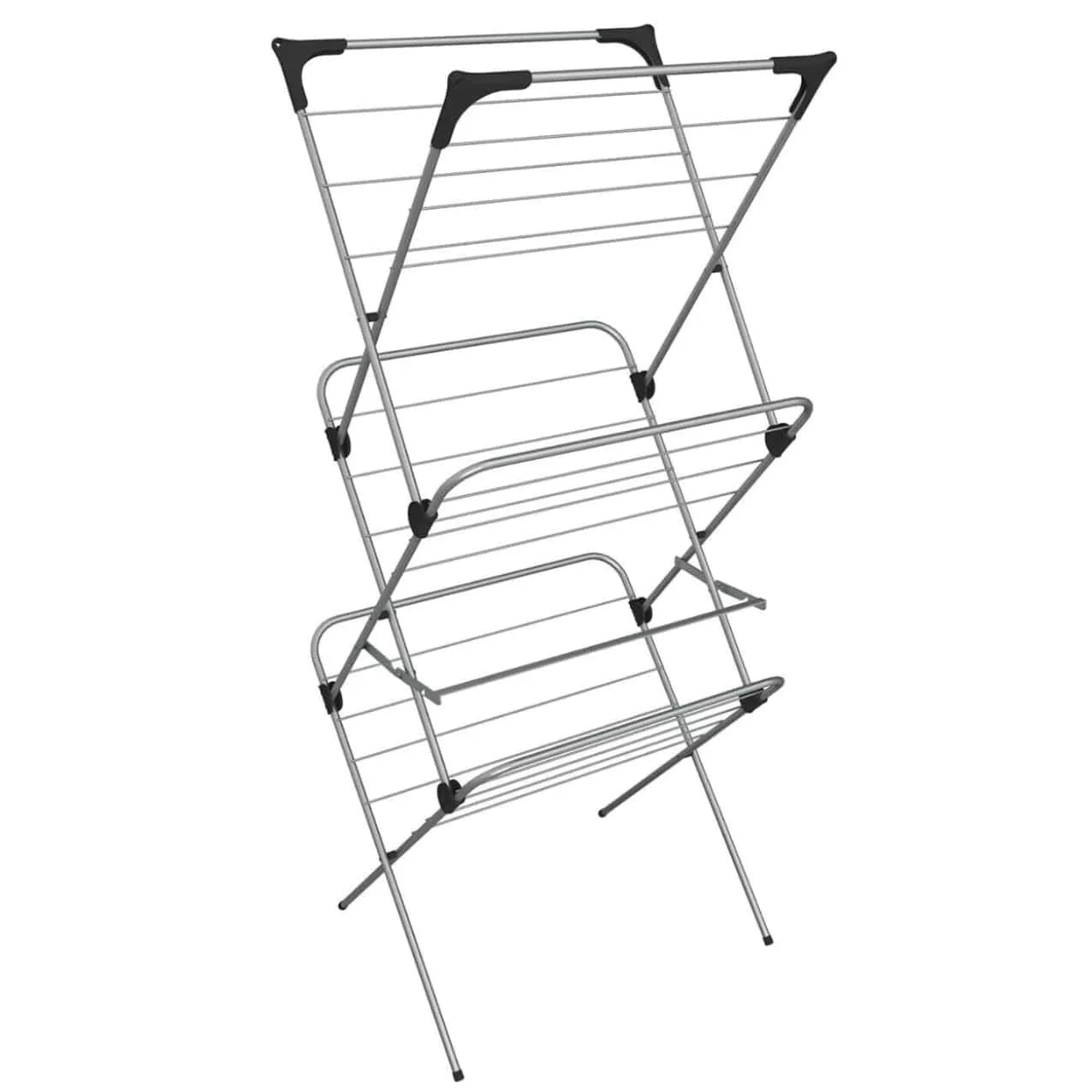 Vileda Sprint 20m 3 Tier Steel Clothes Rack Airer 61.5 x 61 x 147 (cm)