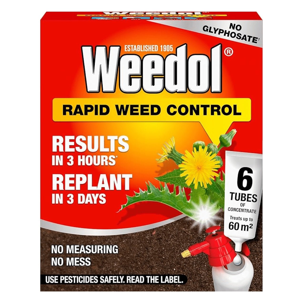 Weedol Rapid Concentrate Tubes (6 Pack)