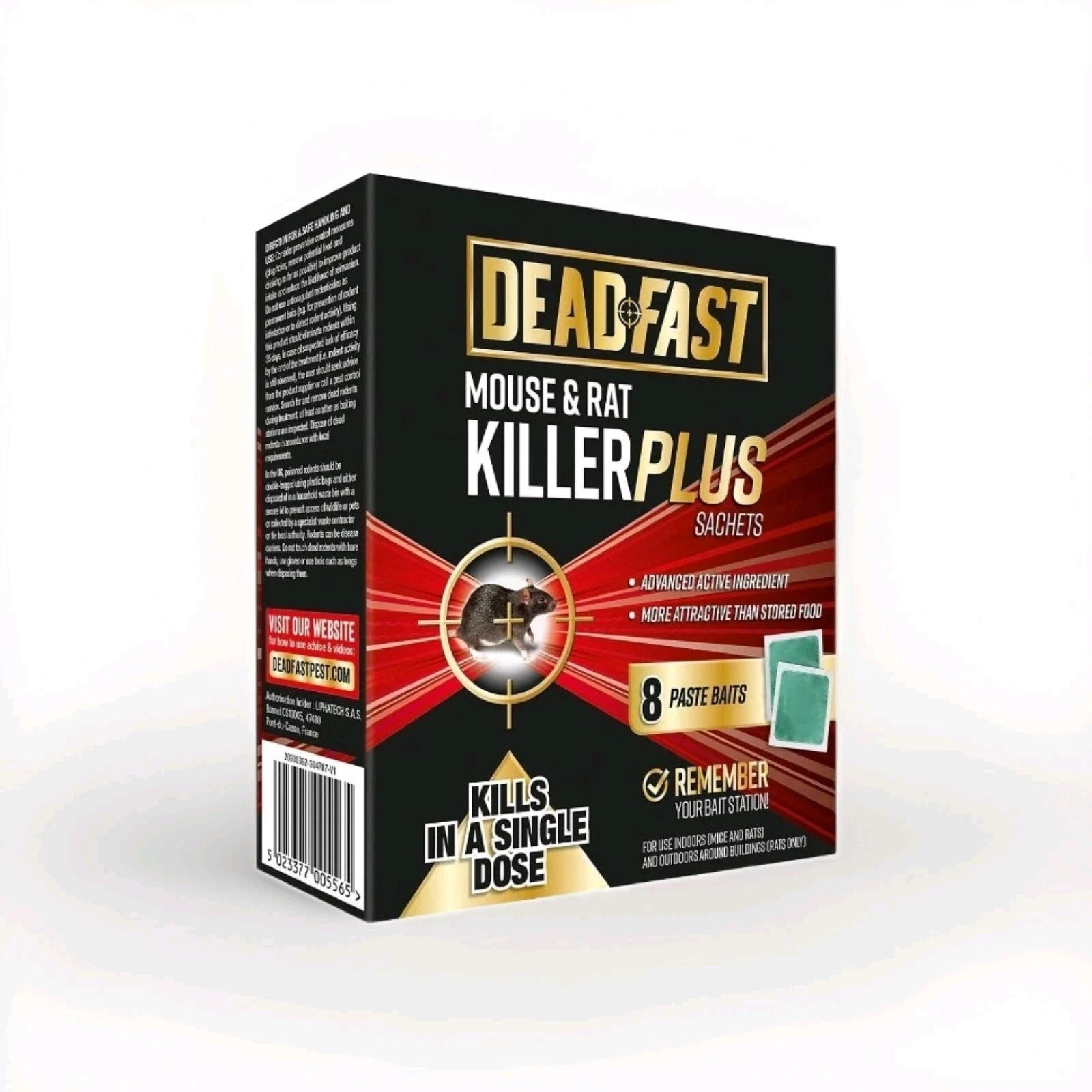 Westland Deadfast Mouse & Rat Killer Plus 8 Sachets