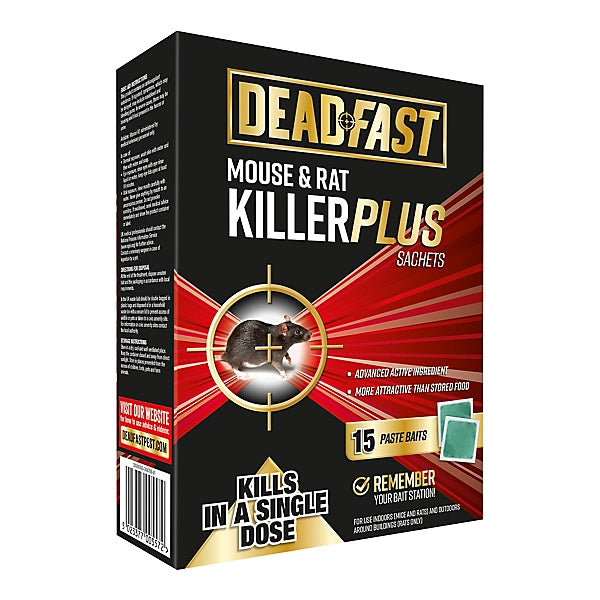 Westland Deadfast Mouse & Rat Killer Plus 8 Sachets