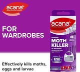 Acana Hanging Moth Killer & Freshener, Lavender, 4 - Pack, Lasts 6 Months - FitfitGarden