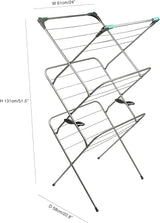 Addis 3 - Tier Indoor Drying Rack, Silver - FitfitGarden