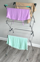 Addis 3 - Tier Indoor Drying Rack, Silver - FitfitGarden