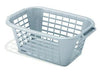 Addis Rectangular Laundry Basket, Metallic - FitfitGarden