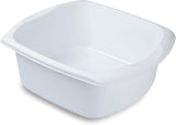 Addis Rectangular Washing Up Bowl, 9.5L, White - FitfitGarden