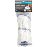 Addis Twist Mop, White & Metallic Silver - FitfitGarden