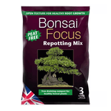 Bonsai Focus Repotting Soil Compost Mix 3L Bag Peat Free Growth Technology - FitfitGarden