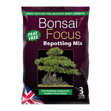 Bonsai Focus Repotting Soil Compost Mix 3L Bag Peat Free Growth Technology - FitfitGarden