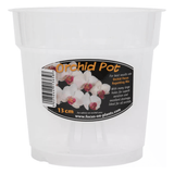 Clear Plastic Orchid Pots 13cm with Saucers - FitfitGarden