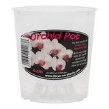 Clear Plastic Orchid Pots 9 cm with Saucers - FitfitGarden