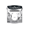 Crown Quick Dry Eggshell Paint - Pure Brilliant White 2.5L - FitfitGarden