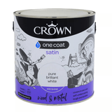 Crown Satin Paint - Pure Brilliant White 2.5L - FitfitGarden