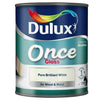 Dulux® Once Gloss Pure Brilliant White Paint 700ml & 1.25L - FitfitGarden