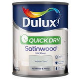 Dulux® Pure brilliant white Satinwood Metal & wood paint, 750ml - FitfitGarden