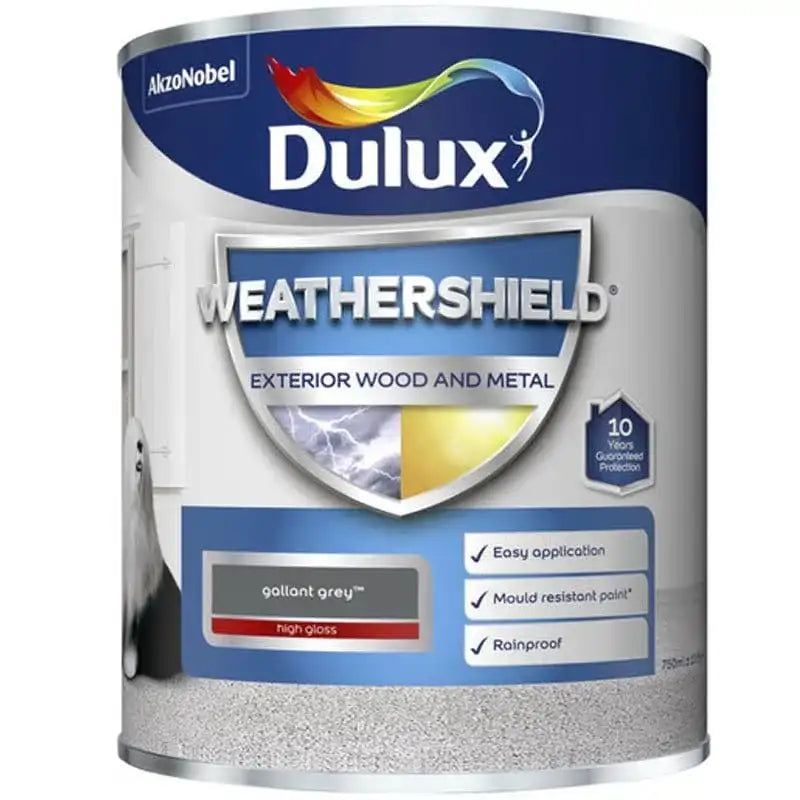 dulux weathershield satinwood exterior paint 750ml