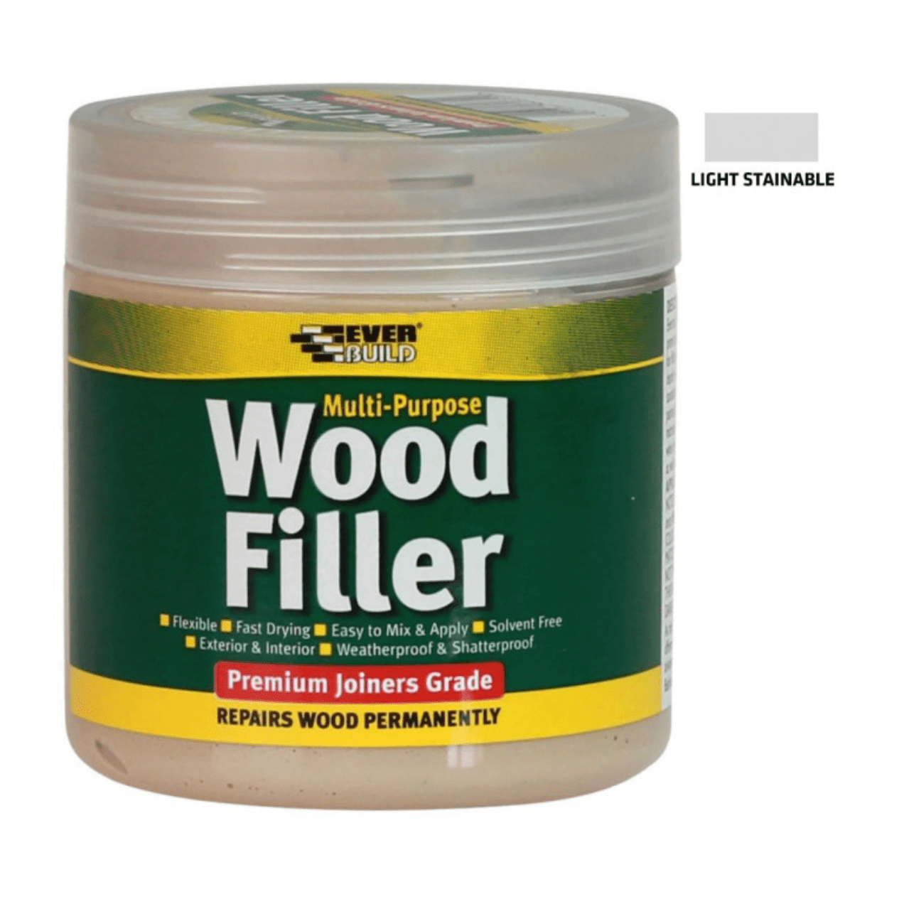 Everbuild MP Wood Filler – Light Stainable (250ml) - FitfitGarden