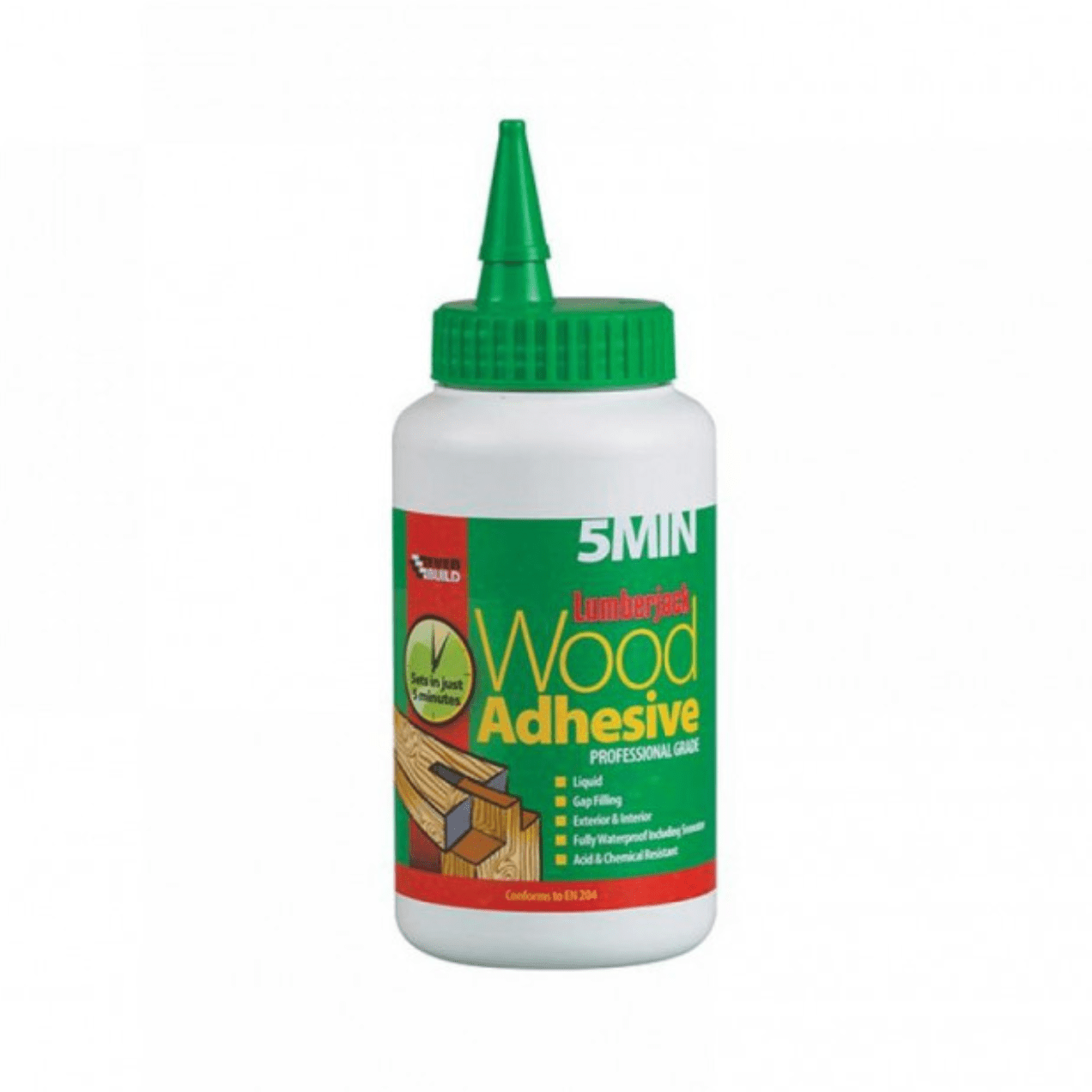 Everbuild Sika Lumberjack 5Min Polyurethane Wood Adhesive Liquid 750G - FitfitGarden