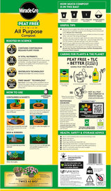 FitfitGarden Miracle-Gro Peat Free All Purpose Compost, 40L Miracle-Gro Peat Free All Purpose Compost, 40L