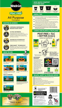 FitfitGarden Miracle-Gro Peat-Free Premium All Purpose Compost – 50L Miracle-Gro Peat-Free Premium All Purpose Compost – 50L