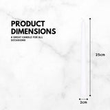 FitfitGarden Prices Tapered Dinner Candles-50 units Prices Tapered Dinner Candles-50 units