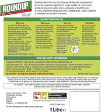 FitfitGarden Roundup Speed Ultra RTU Weedkiller - 1L Roundup Speed Ultra RTU Weedkiller - 1L