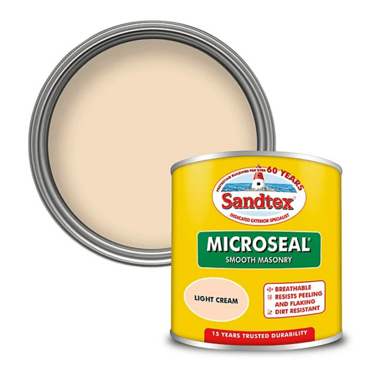 FitfitGarden Sandtex Masonry Paint Tester Pot 150ml Light Cream Sandtex Masonry Paint Tester Pot 150ml Light Cream