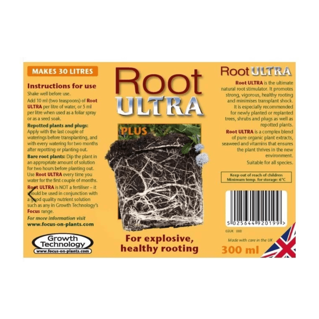 Growth Technology Root Ultra 300ml - Root Growth Enhancer Stimulator