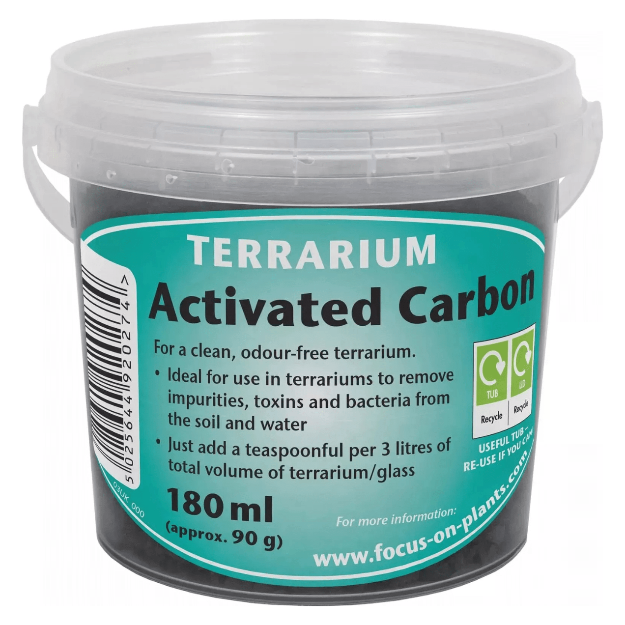 Growth Technology Terrarium Activated Carbon 180ml / approx. 90g - FitfitGarden