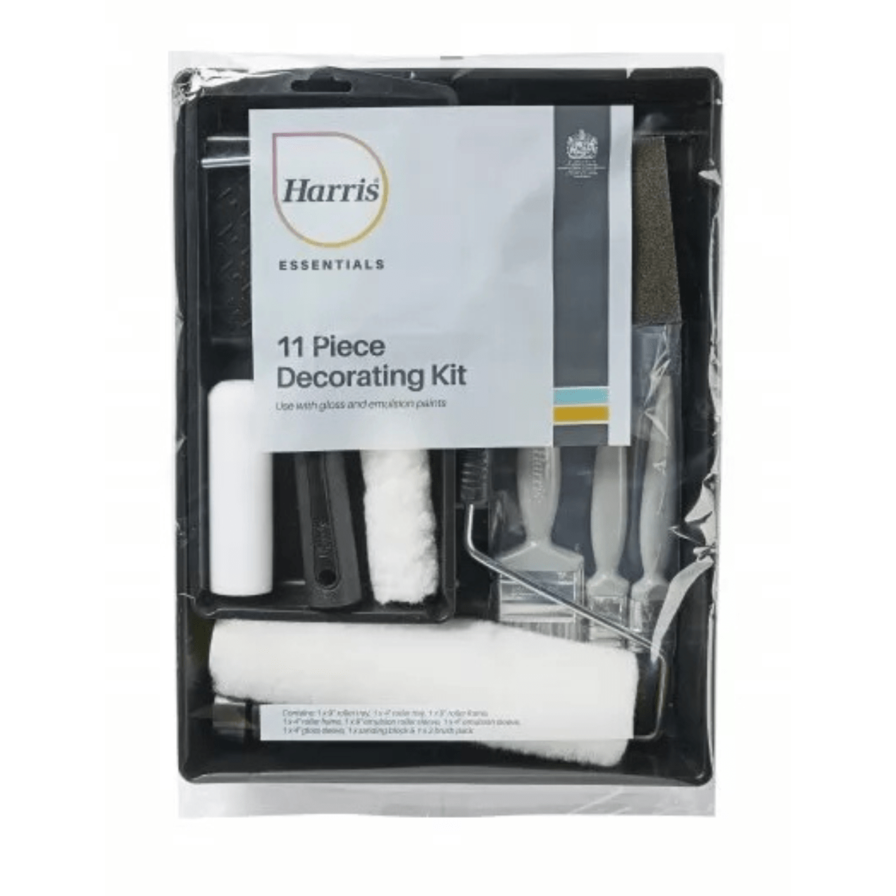 Harris 11 - Piece Paint Roller & Brush Set – Complete Decorating Kit - FitfitGarden