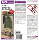 HG 4 - in - 1 Textile Protector Spray, 300ml - FitfitGarden