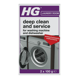 HG Deep Clean Dishwasher & Washing Machine Cleaner, 2x100g - FitfitGarden