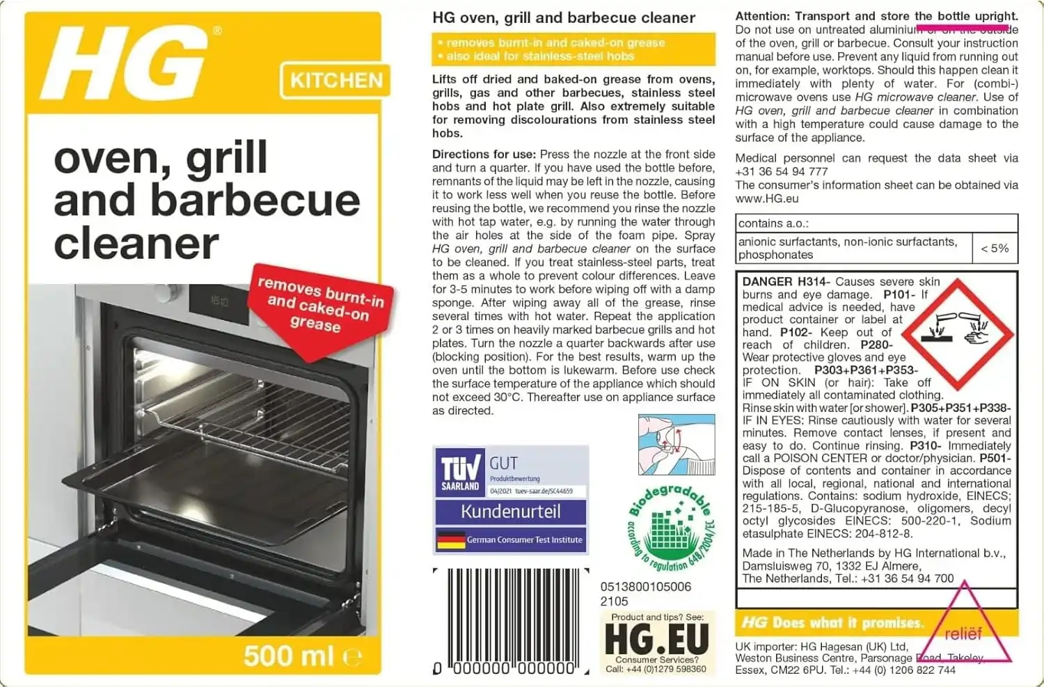 hg barbecue cleaner for tough grease