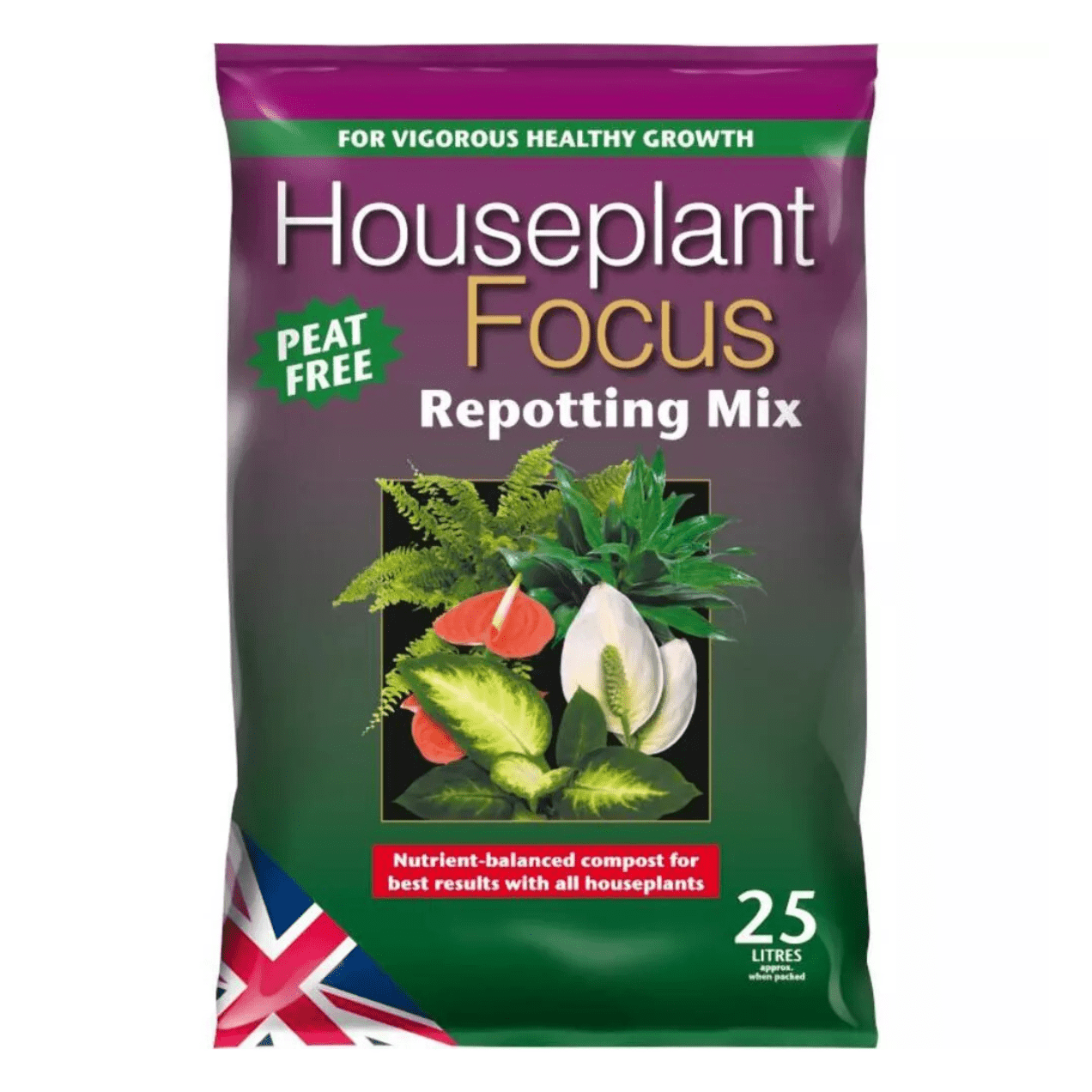 Houseplant Focus Repotting Mix 25L Peat Free - FitfitGarden