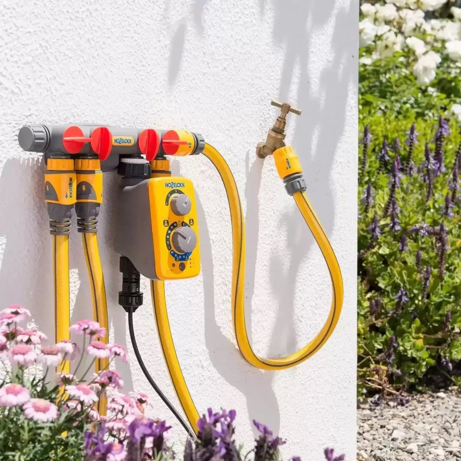 hozelock 4 way garden tap splitter