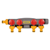 hozelock 4 outlet tap connector for hoses