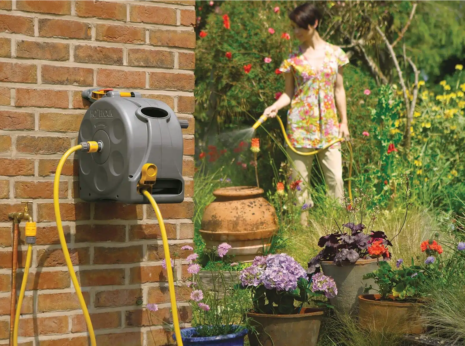 hozelock compact hose pipe 25m for watering garden