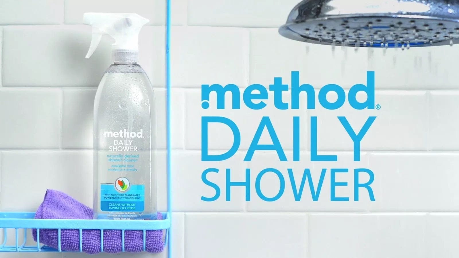 Method Daily Shower Cleaner, Bathroom Multi-Purpose Surface Cleaner Spray 828ml