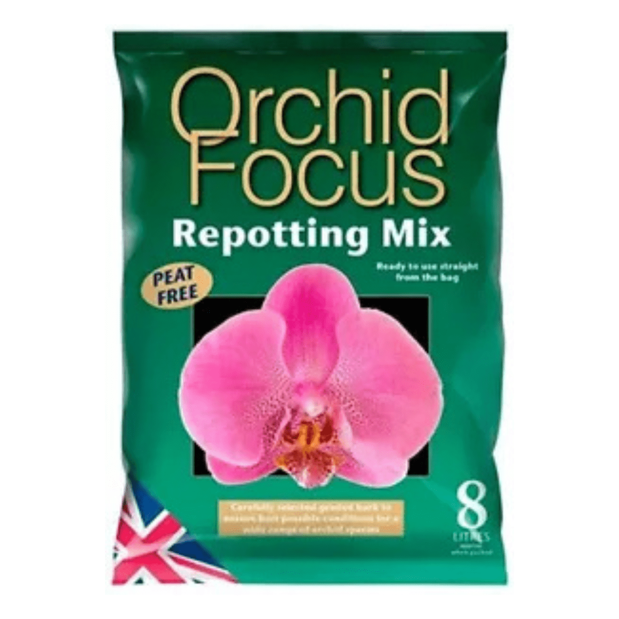 Orchid Focus Re - potting Mix/Compost 8L - Orchid Bark - FitfitGarden