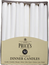 Prices Tapered Dinner Candles-50 units