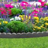 Primeur Flexi® curve Grey Rubber Scallop Lawn edging - FitfitGarden